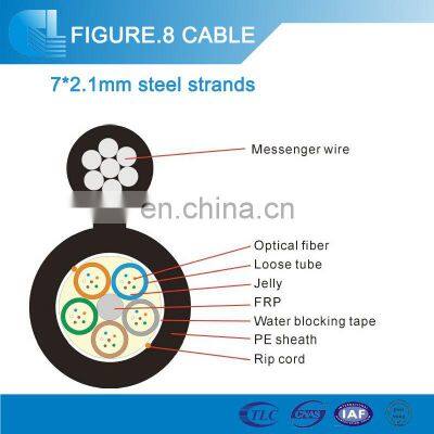 GYXTC8Y/GYXTC8S 12 24 32 Core Outdoor Self-supporting Figure 8 Single Mode Optical Fiber Cable By Hunan GL