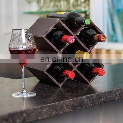 Free Standing wine Holds 6 Bottles Wine Rack