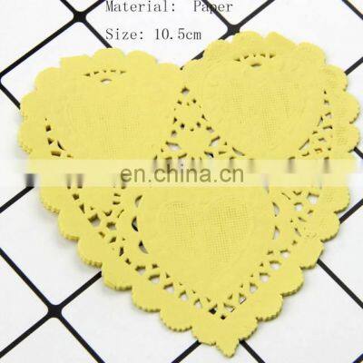 Top Selling Colorful Valentine Heart Shape Paper Lace Doily photo-2