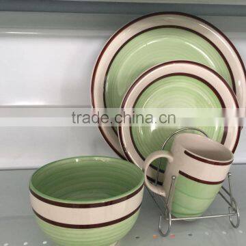 New Design Stoneware Dinnerware, Wholesale Custom Printed Stoneware Dinnerware Set, Handprinted Stoneware Dinner Set photo-2