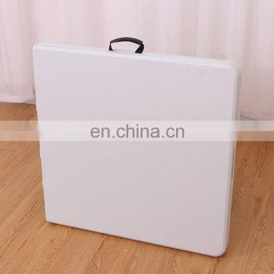 6ft portable outdoor balcony easy foldable rectangular catering banquet picnic BBQ plastic white folding table camping portable