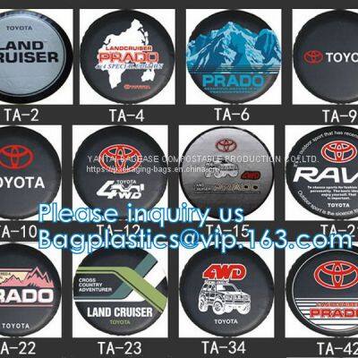 Custom Car Wheel Spare Wheel Cover Tyre, Spare Tire Cover, PVC, PU, Oxford, Nylon, Pajero Spare Tire Cover photo-2