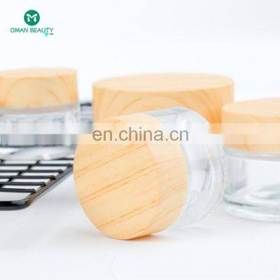 Mini 8oz Frosted Glass Body Lotion Scrub Candle Jar With Lid Wholesale photo-5