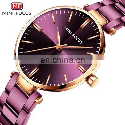 Mini Focus MF0265L Customized Your Logo Quartz Watches Luxury Steel OEM Custom Women Watch