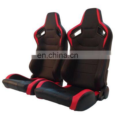 Cooling Driver Car Seat Leather Adjustable Sport Car Cushion Wholesale Cool Designer Memory Soft Foam Racing Seat