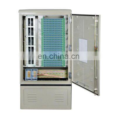 Outdoor Floor stand 576 600 Cores ODF Fiber Optic Cable Cross Connect Cabinet Outdoor Communication equipment