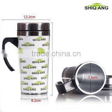 450ml stainless steel advertising paper inserted thermal mug