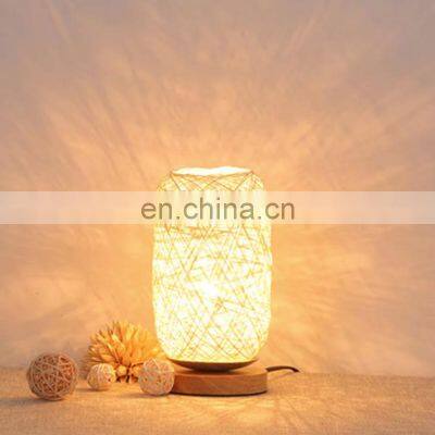 Unique Hot Sale Boho Rattan Style Table Lamp Decorative Kid's Room Bedroom LivingRoom Vietnam Manufacturer photo-3