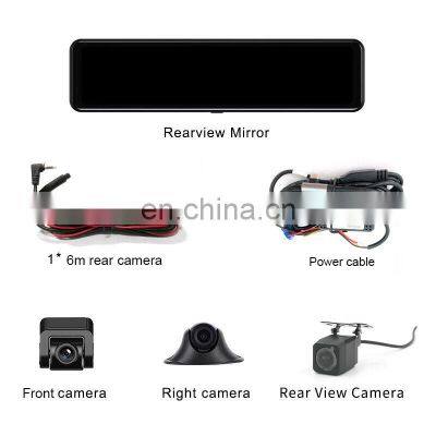 12Inch 4G Car DVR Mirror Android Dashcam WiFi GPS Navigation Dashboard Camera Driving Recorder 1080P Rear View Mirorr Backup Cam