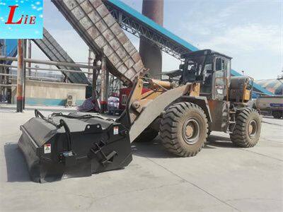 Large Bucket road Sweeper attachment for loaders,wheel loader road sweeper attachments