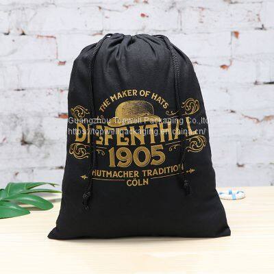 Custom Eco Friendly Organic Muslin Cotton Pouch Promotional Small White Calico Cloth Canvas Drawstring Bag With Logo Printed photo-3