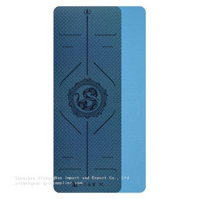 Double Layer TPE Yoga Mat Eco Friendly Yoga Mat With Logo photo-4