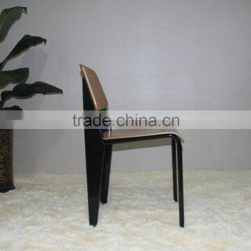 Replica Powder Coated Frame Plywood European Style Jean Prouve Standard Chair,standard Dining Chair, Prouve Style Standard Chair photo-3