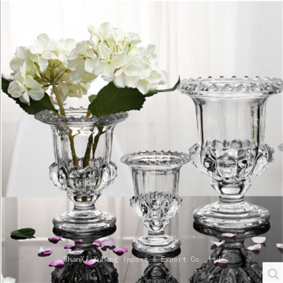 Crystal Vase Transparent Tall Crystal Thicken Glass Wedding Home Decoration Vases photo-2