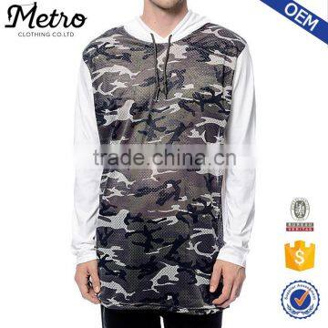 New Style Custom Camo Mesh Reverse Hood T-Shirts