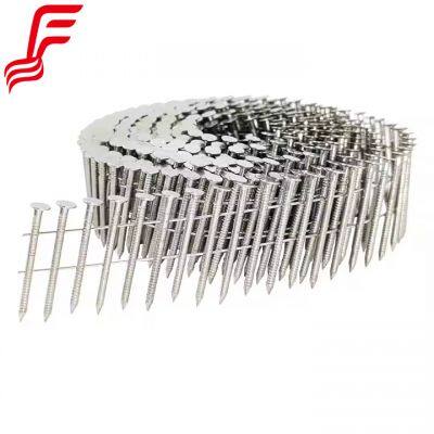 1-1/4 Full Hard Steel Ring Shank Coil Roofing Nails Iron Material photo-5