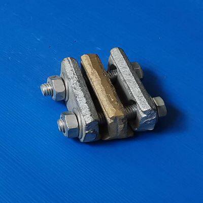 single wire clamp dxk - 1, double wire clamp dxk - 2 for overhead line suspension on gantry hanger, and parallel connection clamp bjk - 1