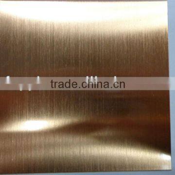 Hairline Bronze Stainless Steel Building Material