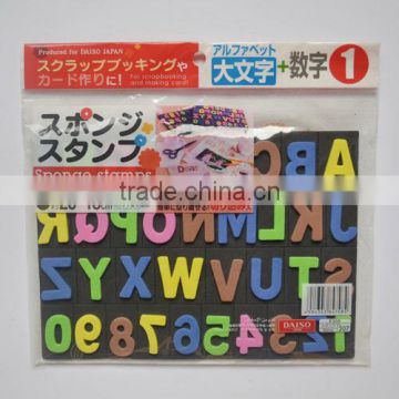 Promotion colorful EVA foam children toy stamps set