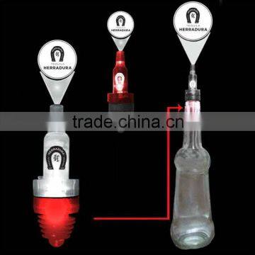 Led logo projector champagne stopper,factory direct plastic bottle stopper