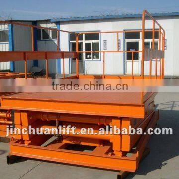 stationary scissor hydraulic work lift/platform