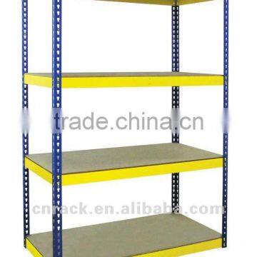 Double rivet shelving