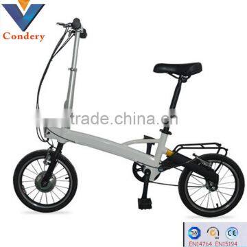 24V 9AH 16 Inch Electric Bike Lithium Battery Folding Electric Bicycle China 250w