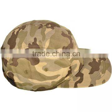 Fashion Custom Flat Top Stylish Pattern Design Cotton Twill Military Style Cap for Promotion photo-3