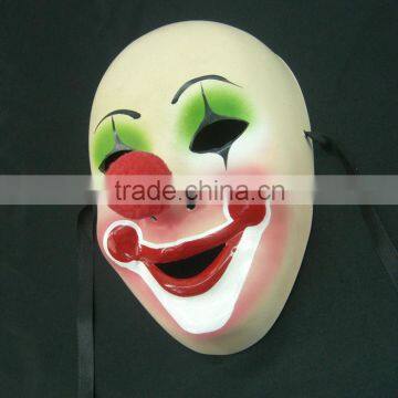 Interesting Plastic Comedy Jester Masque For Man Ball Hand Painted