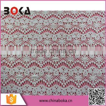 China supply knitted water soluble african lace fabric