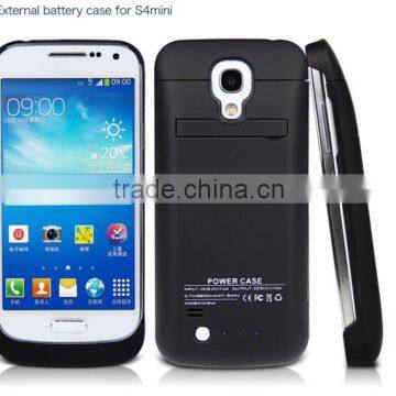 High quanlity 2800mAh mobile battery charger hard case for Samsung galaxy S4 Mini