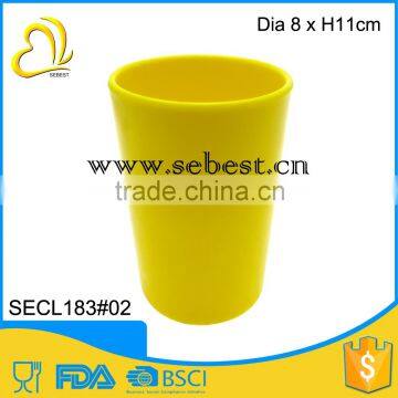 Wholesale and durable melamine 3" yellow round shape plastic disposable cups                        
                                                Quality Choice