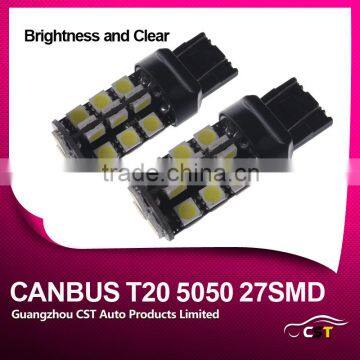 Best Offer Nonpolar Canbus LED Lamp Bulb T20 7440/7443 5050 27SMD 12V Led Bulb Light