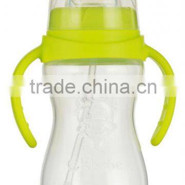 New Coming Customized Design PP Giant Baby Milk/Juice Feeding Bottle Plastic Food Bottle 270ml/9oz A-1015 Green