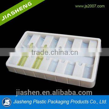 ISO 9001 Factory wholesale PVC white Medical Plastic Tray For Injections and ampoule