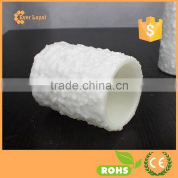 White "Snow" Textured Battery Operated Flameless LED Candle Wax Christmas Pillar Candle Set photo-4