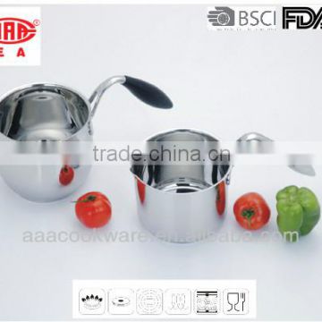 304 Stainless Steel Milkpot with Induction Bottom