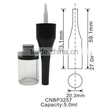 Wholesale Mini plastic irregular high quality injection lipbrush bottle