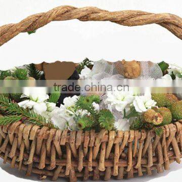 willow flower basket