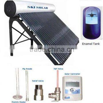 hot water heater: Integrated & Pressurized solar water heater with Porcelain Enamel inner tank