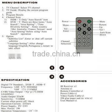 ISDVBT Car Satellite TV Receiver For Car photo-4