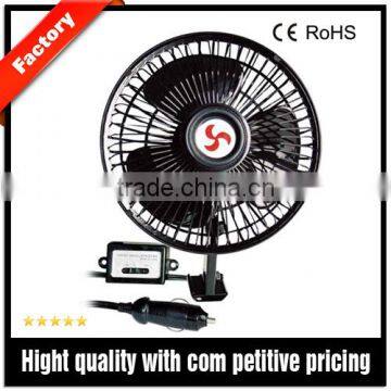 DC 12V 6 Inches Oscillating Auto Car Fan With Switch