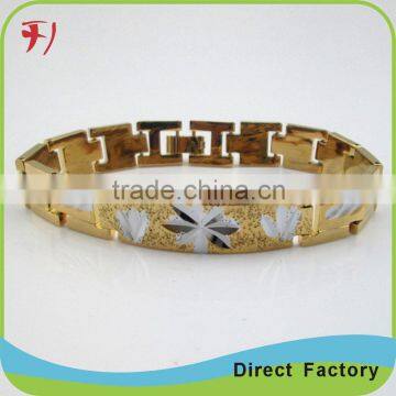 Copper/brass New style fancy yellow gold plated Fashion bracelets bangles models dubai