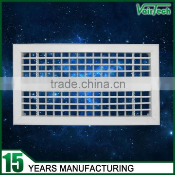 Air conditioning double deflection supply plastic grille