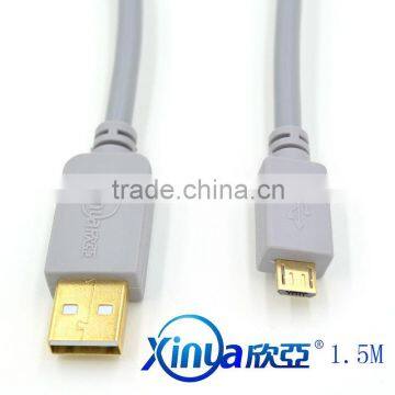 Xinya hot selling best price high speed data usb cable Micro 5pin to USB A female cable