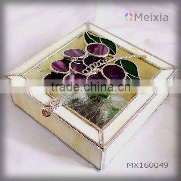 MX160049 china wholesale stained glass jewelry box for home decoration