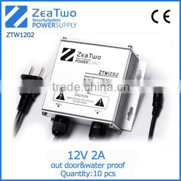 220v ac power adapter 12v 2a power adapter rainproof ac-dc power adapter 12 volts 2 amps