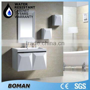 Wall mounted pvc bathroom vanity
