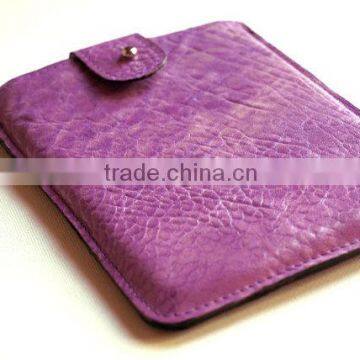 For Pad Mini Case, iPad Mini Sleeve, iPad Mini Bag, Leather Tablet Case, iPad Cover, Grained Purple Leather