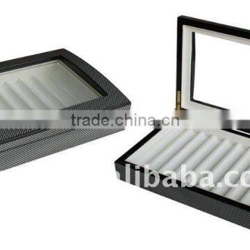 Wooden Pen Box with Carbon Fiber